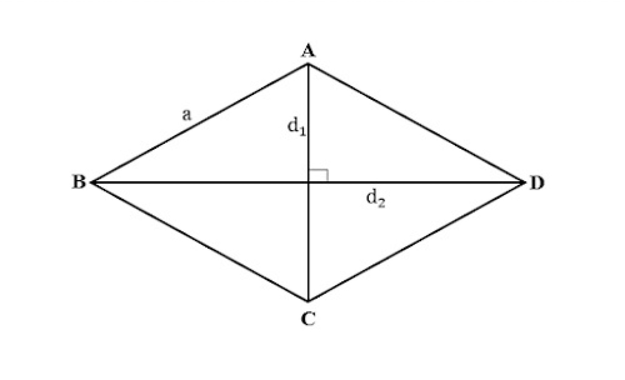 Диагональ стенки ромба.