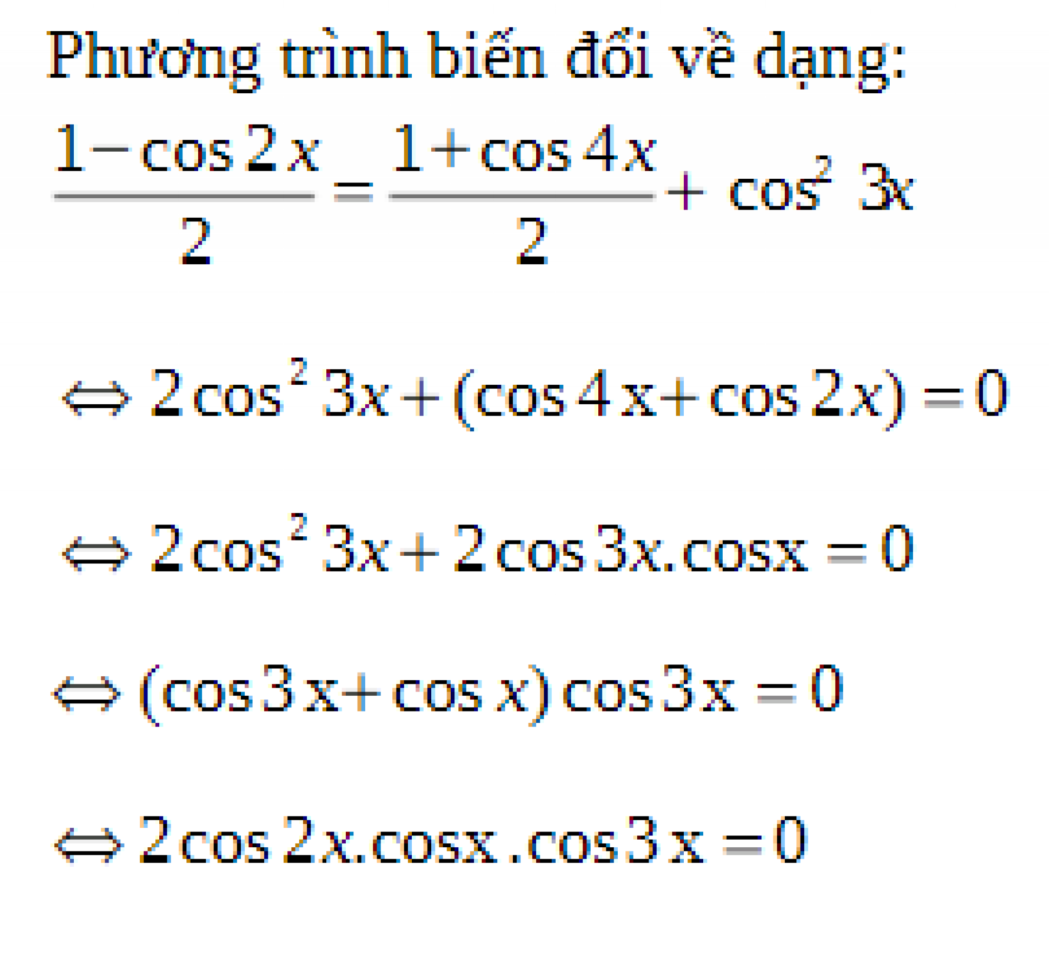 C ng th c h b c l ng gi c b c 2 b c 3 b c 4 b c 5 to n l p 10 l p 11