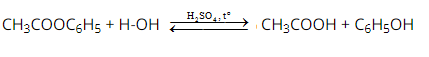 phenyl axetat + h20
