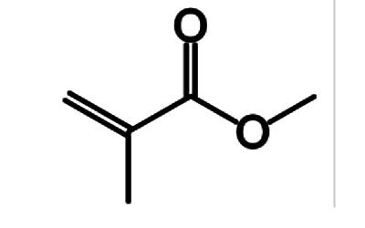 công thức cấu tạo của metyl metacrylat