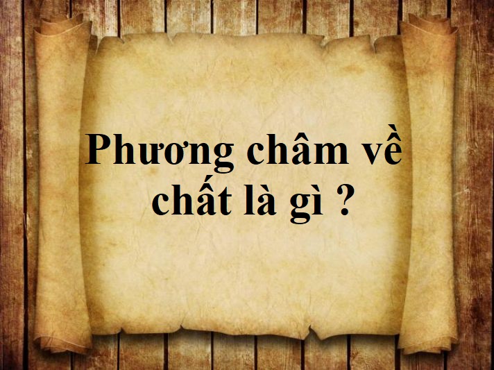 phuong cham ve chat la gi