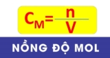Cách tính nồng độ mol Cm của dung dịch ? Lý thuyết và bài tập có lời giải