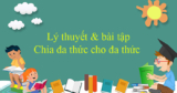 Chia đa thức cho đa thức Toán Lớp 8 | Lý thuyết và bài tập cơ bản, nâng cao