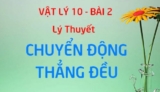 Chuyển động thẳng đều là gì ? Phương trình và đồ thị của chuyển động ? Vật lý 10
