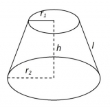 Công thức tính Thể tích hình nón cụt là gì ? Lý thuyết và bài tập minh họa Lớp 9