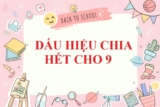 Dấu hiệu chia hết cho 9 là gì ? Tổng hợp lý thuyết và bài tập – Toán lớp 4