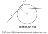 Góc tạo bởi tia tiếp tuyến và dây cung là gì ? Có tính chất gì ? Hệ quả gì ?