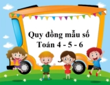 Cách quy đồng mẫu số nhanh nhất ? Toán lớp 4, lớp 5, lớp 6, lớp 7