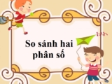 So sánh hai phân số cùng mẫu số, cùng tử số và khác mẫu số Lớp 5, Lớp 6