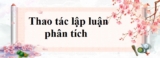 Thao tác lập luận phân tích là gì ? Cho ví dụ ? Tác dụng, yêu cầu, cách làm ?