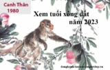 Xem tuổi xông đất năm 2023 cho tuổi Canh Tân 1980 Bình An, Hạnh Phúc