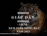 Xem tuổi xông đất năm 2023 cho tuổi Giáp Dần 1974 cho Nữ Mạng, Nam Mạng
